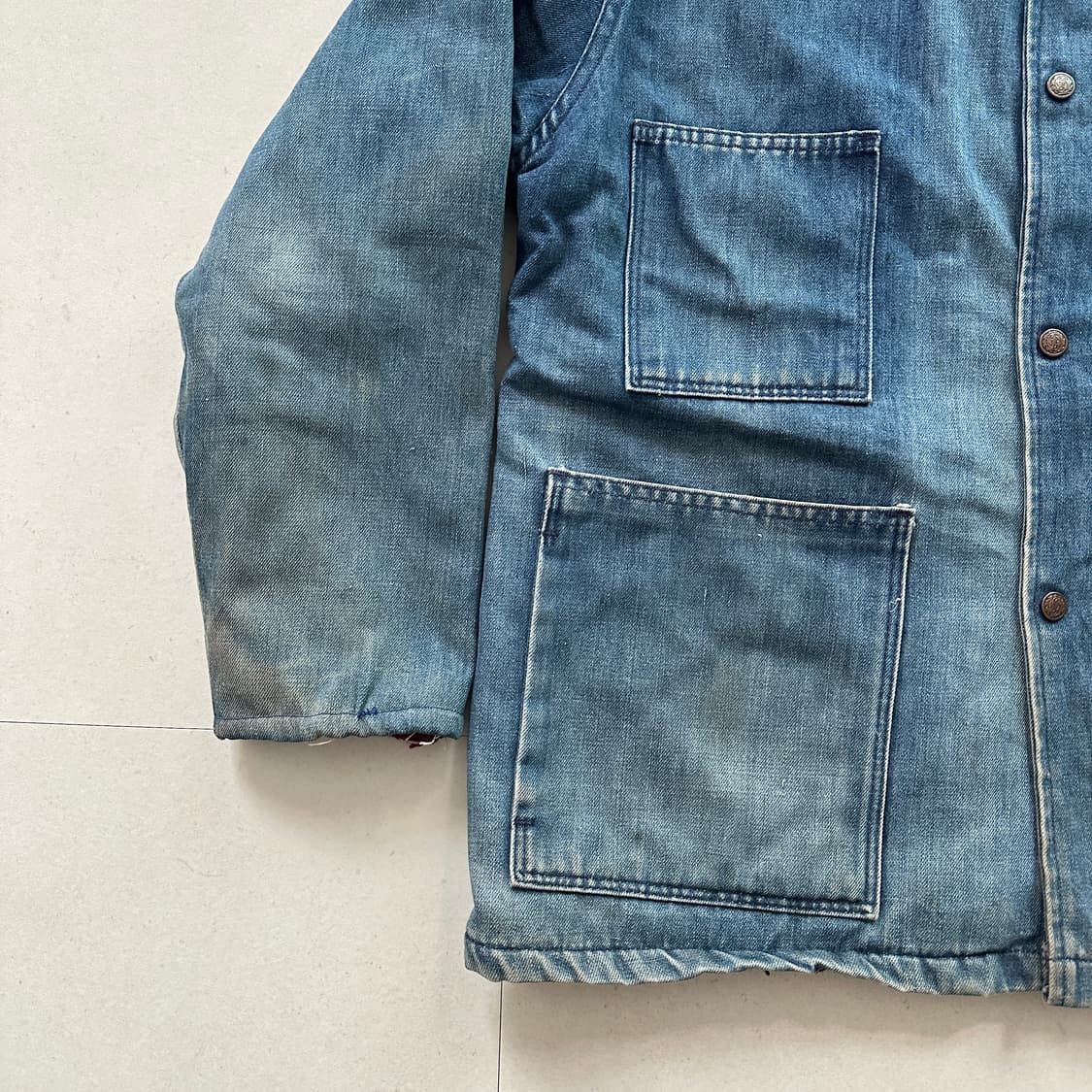 70s 트로이밀스 블랭킷 데님 초어 자켓 USA MADE 상품이미지3