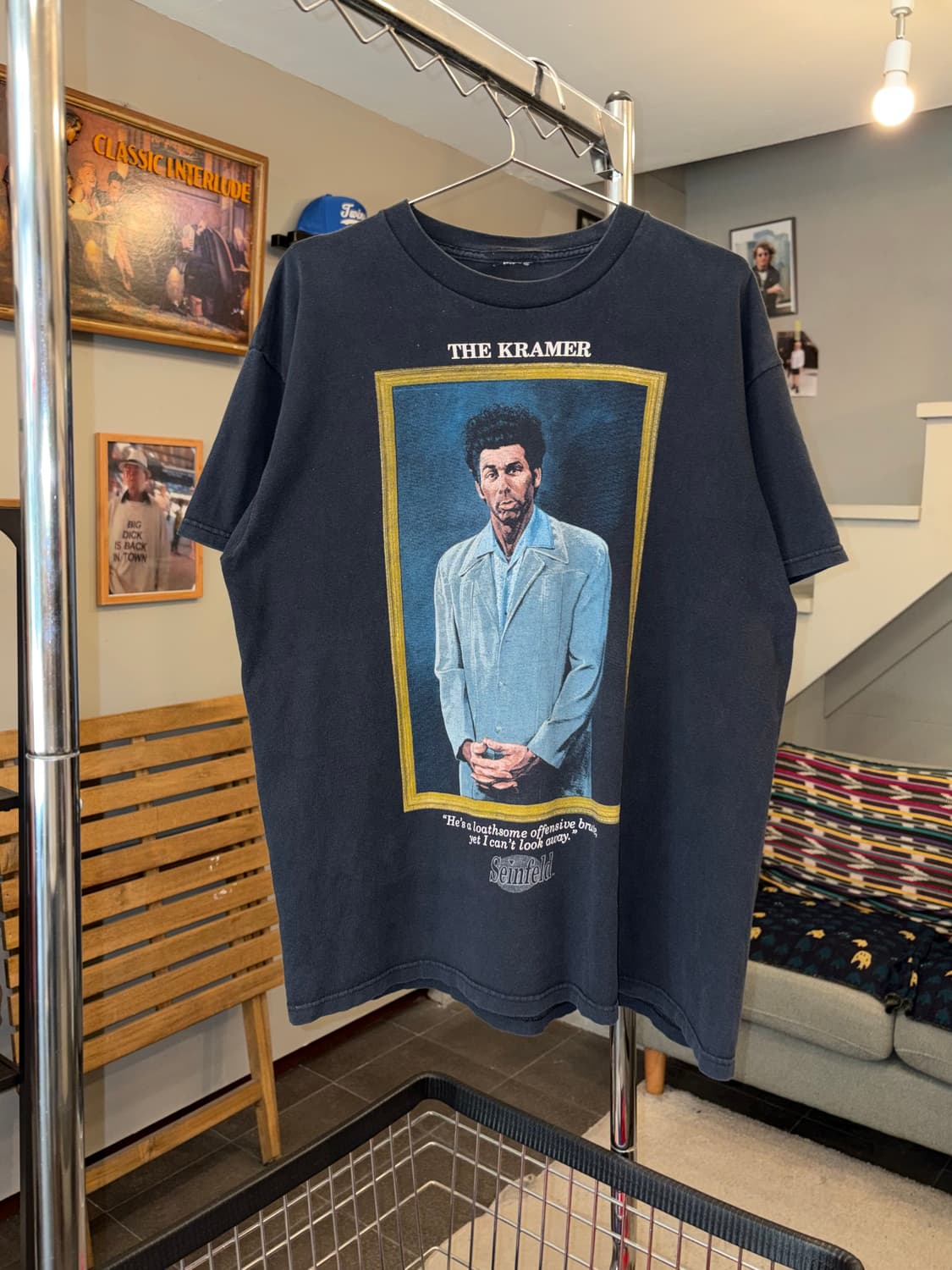 90‘s Seinfeld Cosmo Kramer print faded T 상품이미지6