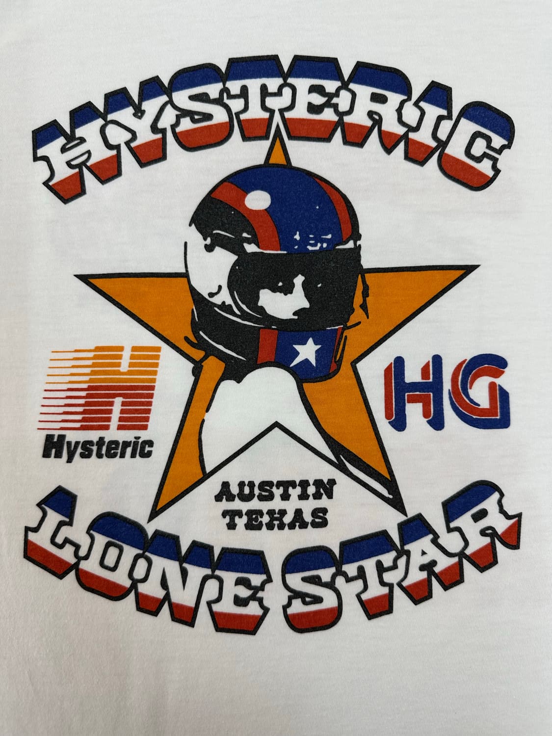 Hysteric Glamour 히스테릭 글래머 론스타 내셔널 프린팅 T 상품이미지4