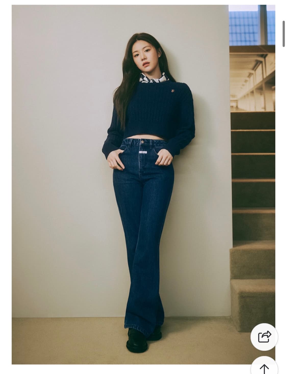 마리떼프랑소와저버 케이블 크롭 니트 상품이미지4