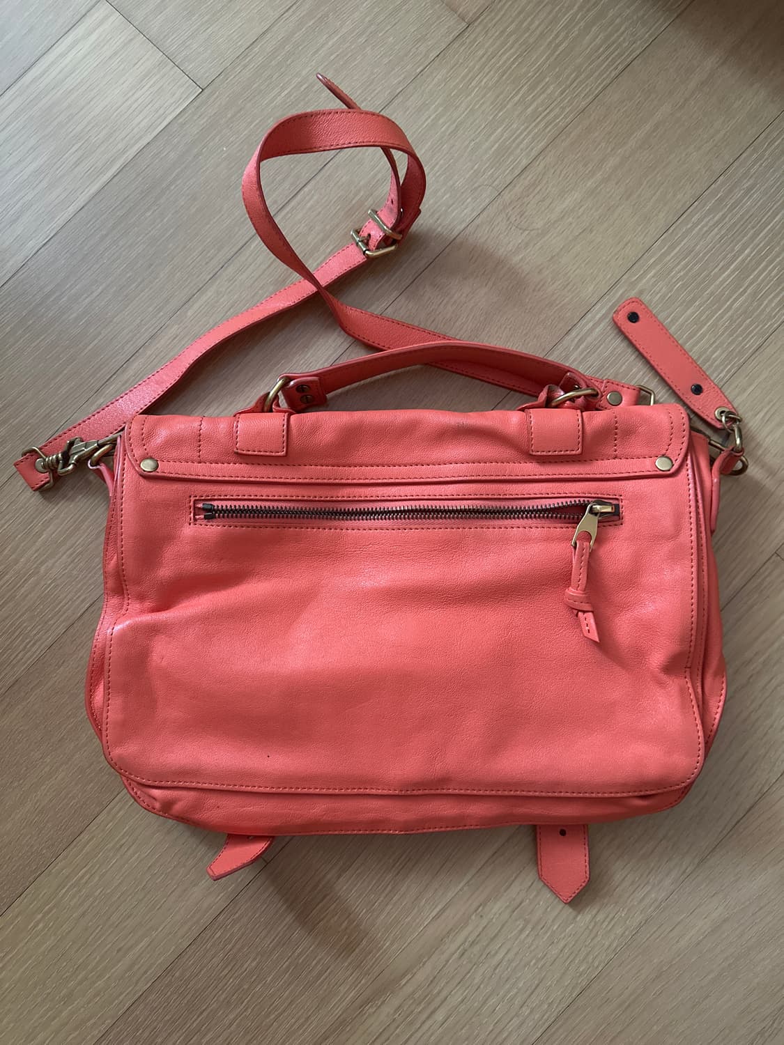 프로엔자슐러 PS1 미듐 사첼백 그레이프프룻오렌지 판쵸백 상품이미지2