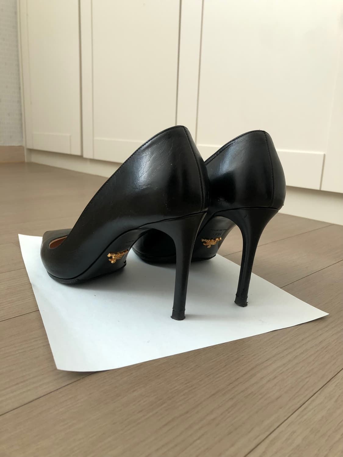 프라다 포인트토 스틸레토 펌프스힐 37.5 (245) 상품이미지10