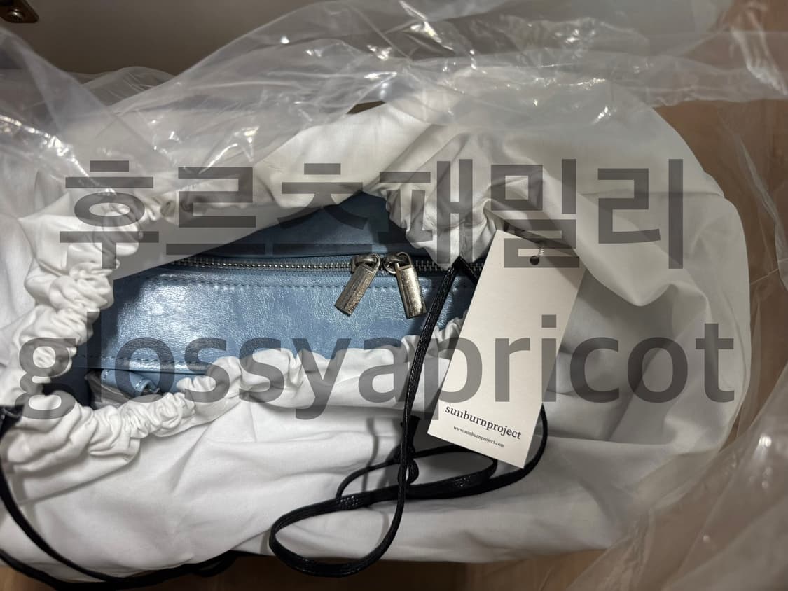 (일괄판매/사진O) 썬번프로젝트 모스백 스카이블루, 미니 모스백 브라운 상품이미지4