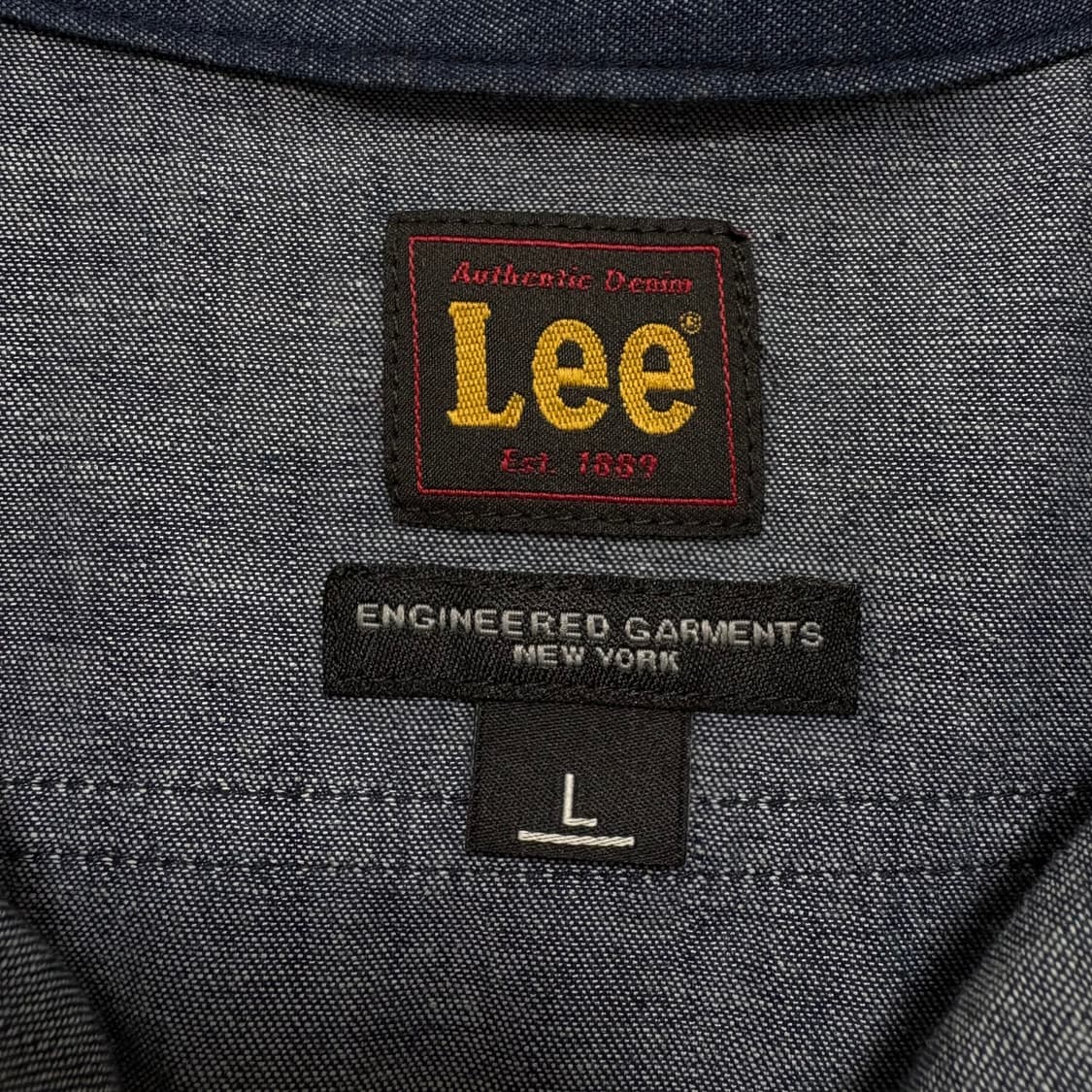 엔지니어드가먼츠 x Lee 데님 셔츠 상품이미지4