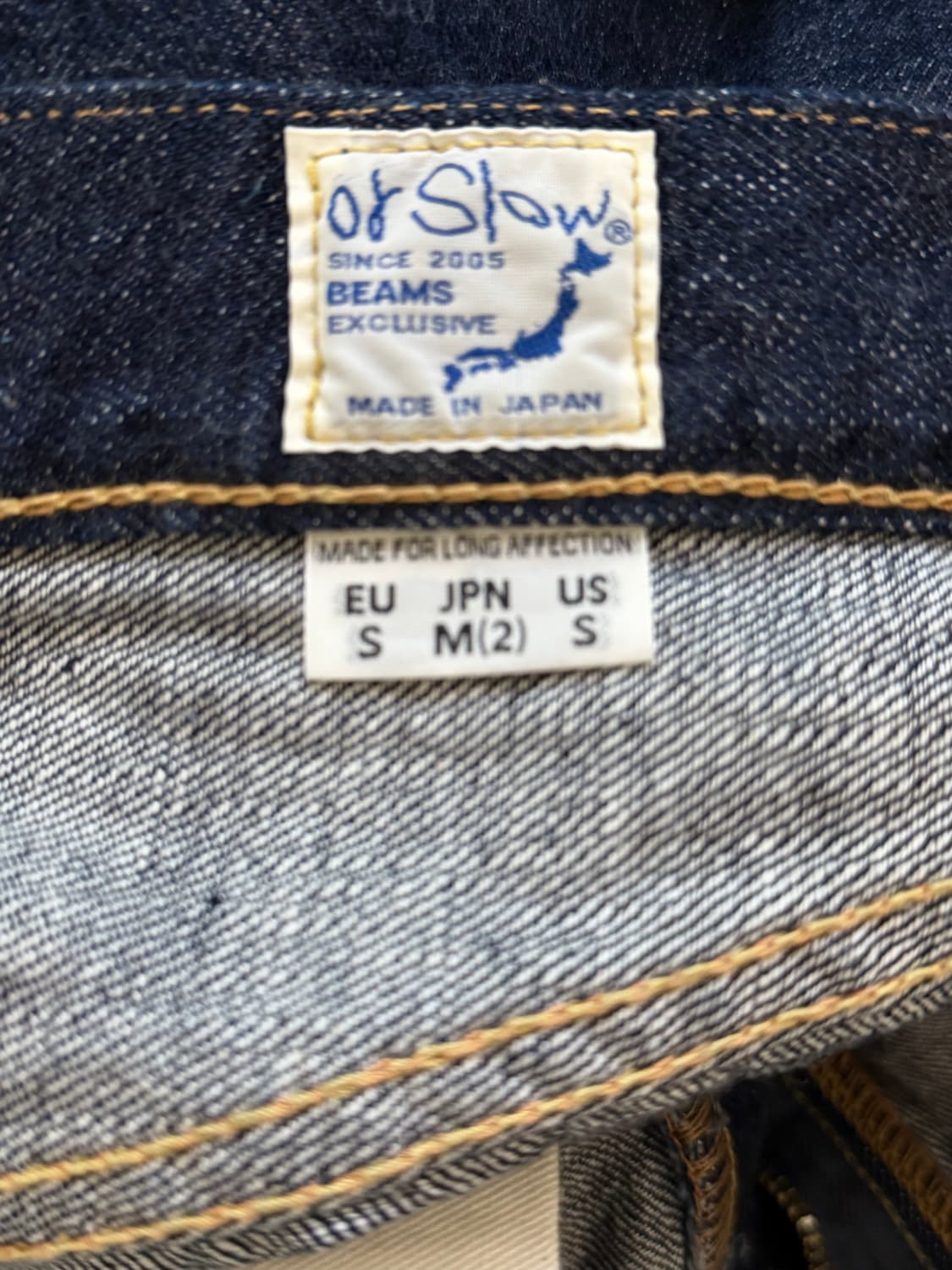 빔즈 별주 오어슬로우 100 슈퍼대드 셀비지 데님 M 상품이미지5