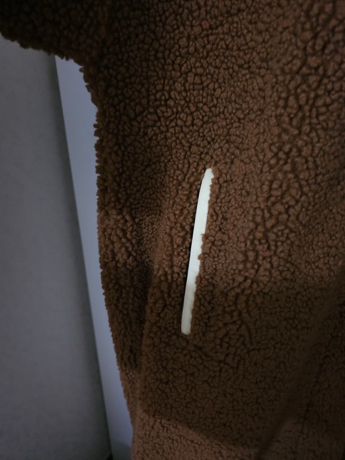 아디다스 쉐르파 브라운 뽀글이 롱 코트 상품이미지6