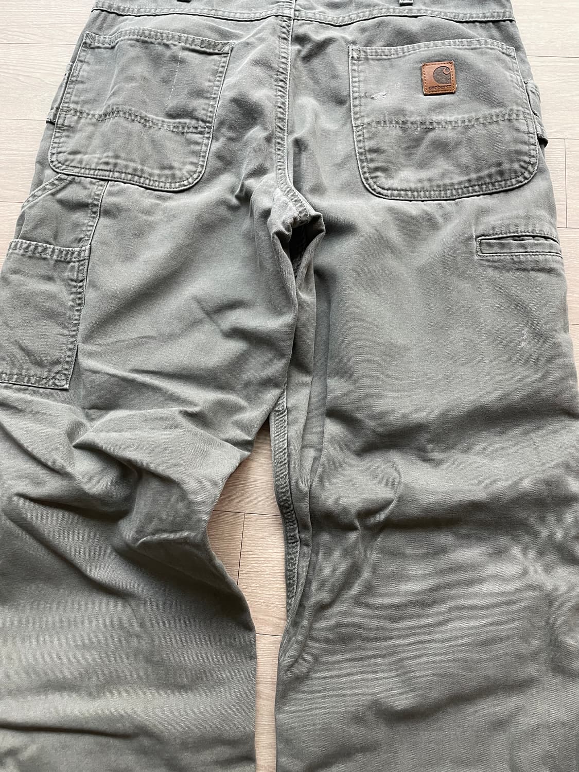 칼하트 더블니 모스 그린 B188 DMS 33x34 상품이미지8