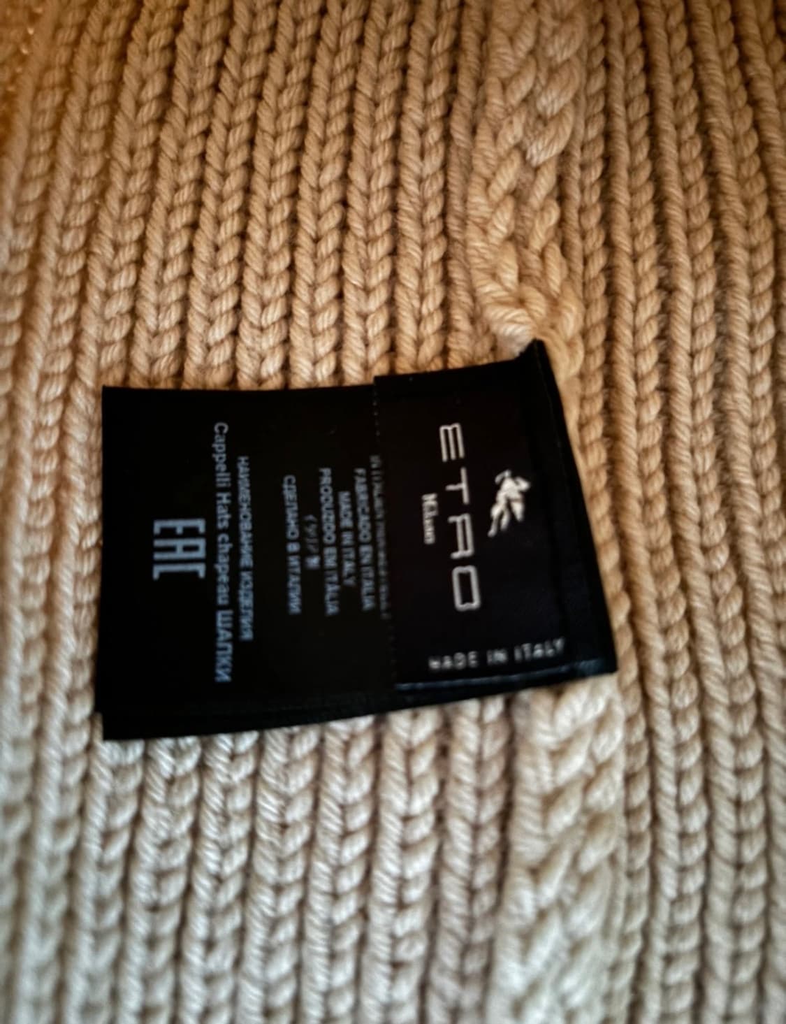 에트로 페가수스 울 비니(택제거/미착용) 상품이미지3