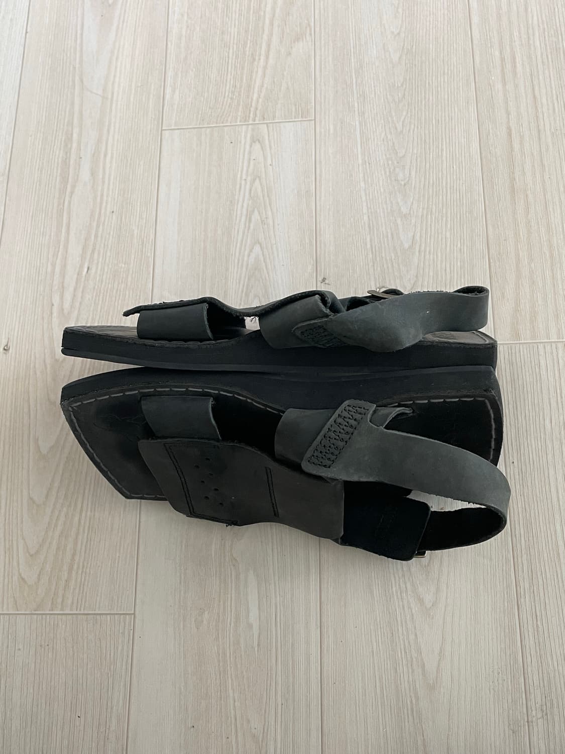 디젤 스퀘어토 샌들 블랙 상품이미지3