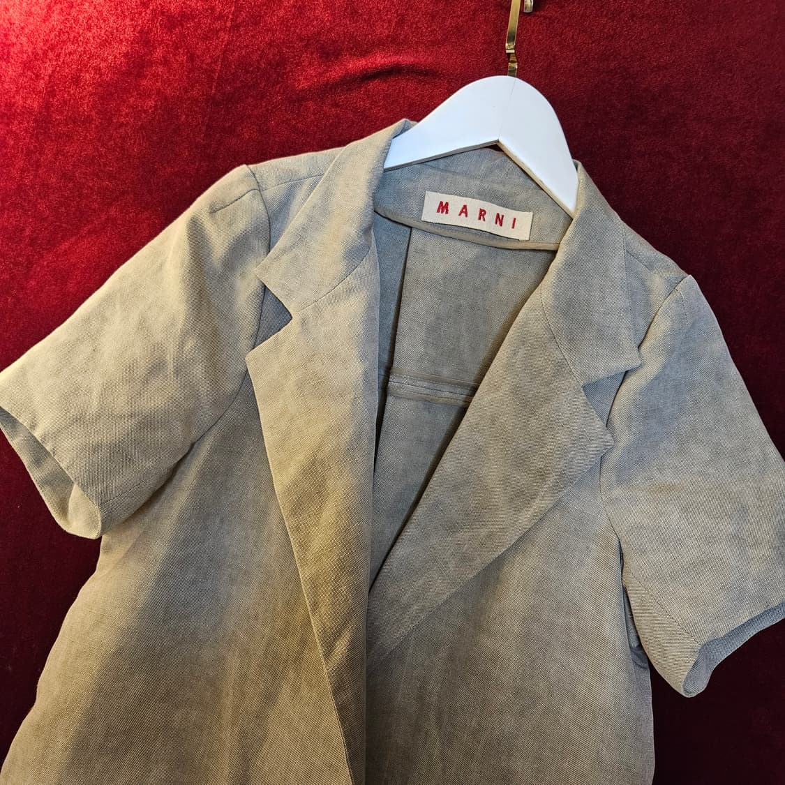 마르니(MARNI) 린넨 반팔 하프 자켓 40size 상품이미지2