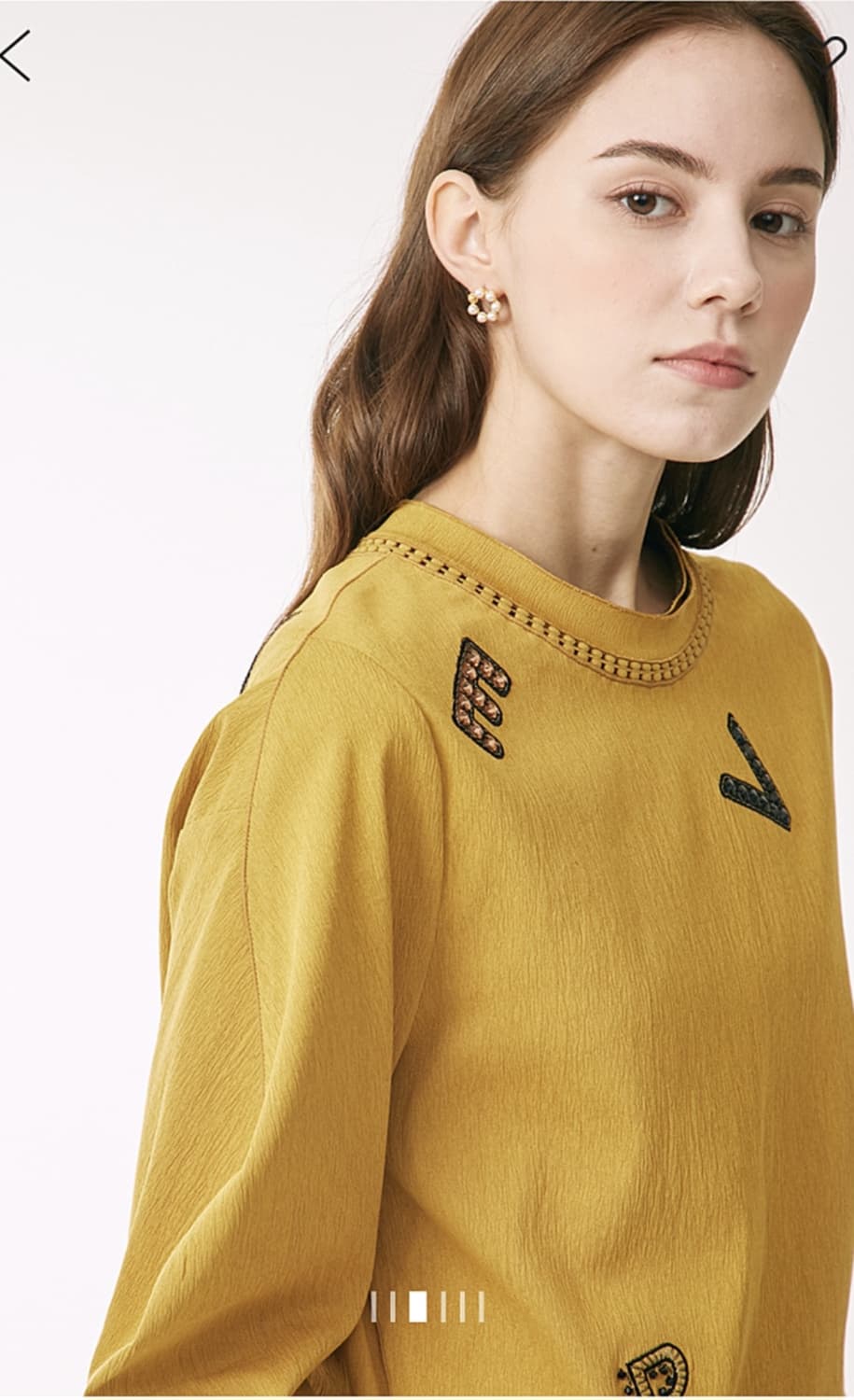 마인 비딩&시퀸 레터링 탑 55사이즈 상품이미지3