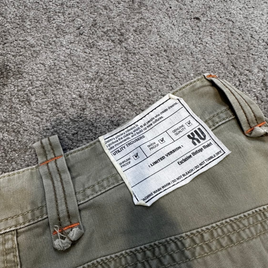 에드윈 익스클루시브 유틸리티 카고 세미 부츠컷(M) 상품이미지9