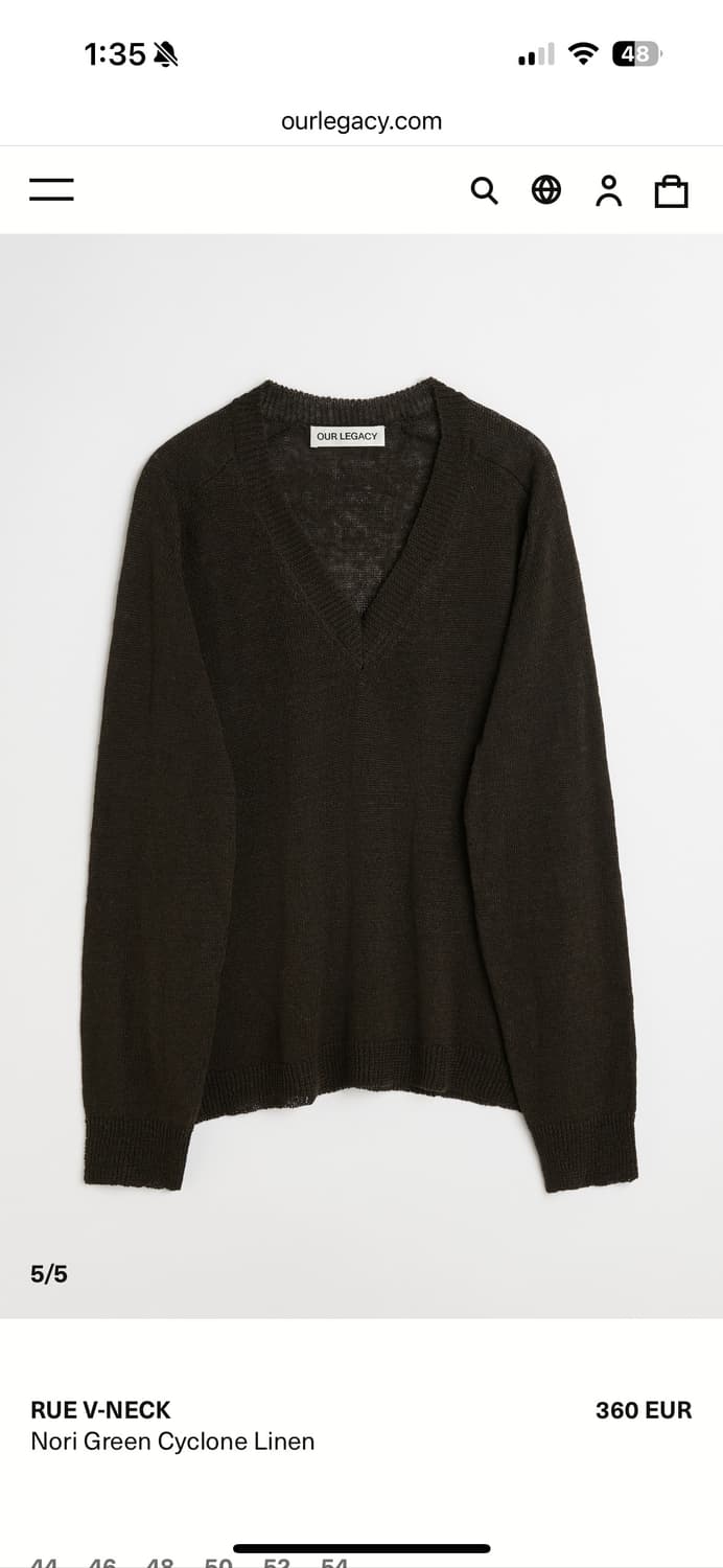 [50]아워레가시 루 브이넥 사이클로 린넨 상품이미지1