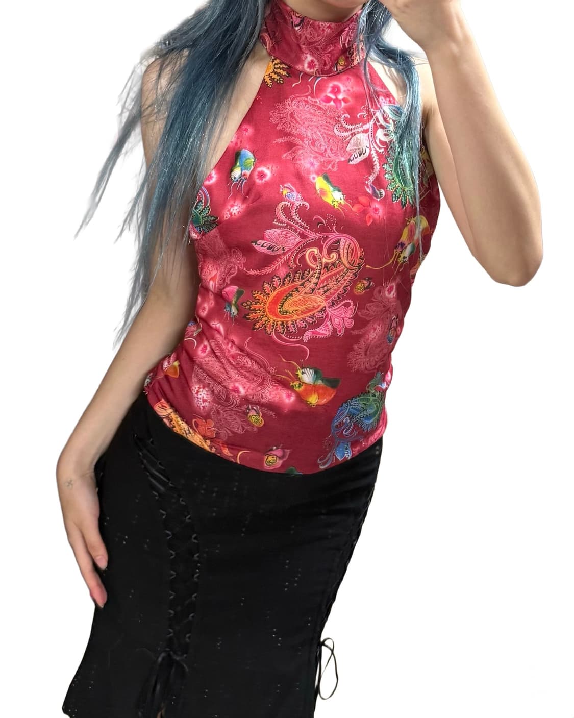 빈티지 오리엔탈 무드 치파오 탑 상품이미지4