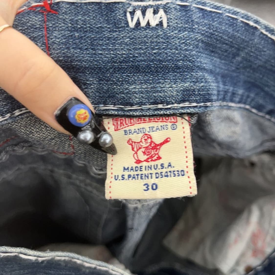 트루릴리젼 조이슈퍼티 세미 부츠컷 데님팬츠 30인치 C08794 상품이미지6