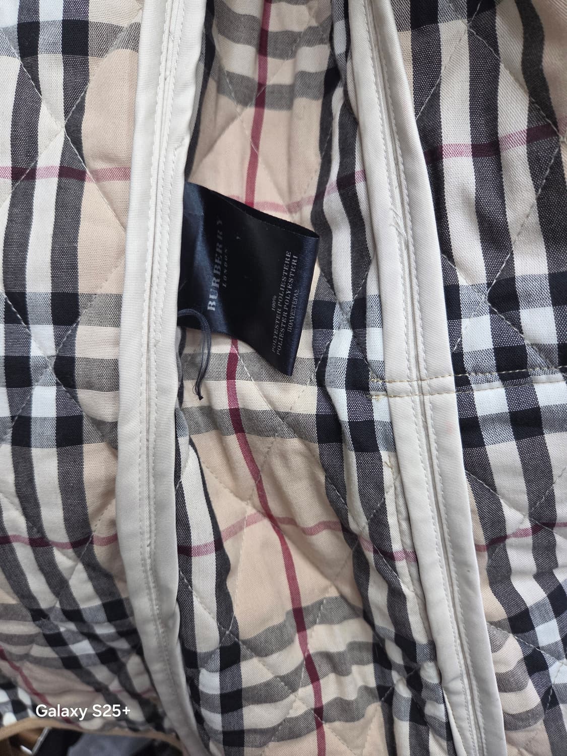 버버리  퀄팅자켓   아이보리 상품이미지7