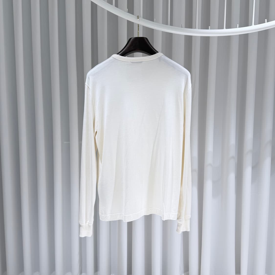 (A+/52) / 톰포드 코튼 블렌드 아이보리 헨리넥 상품이미지7