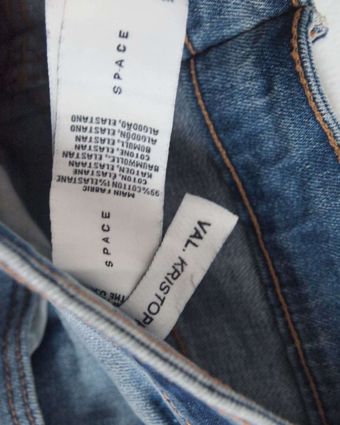 val kristopher 패치워크 디스트로이드 새깅 데님팬츠 상품이미지8