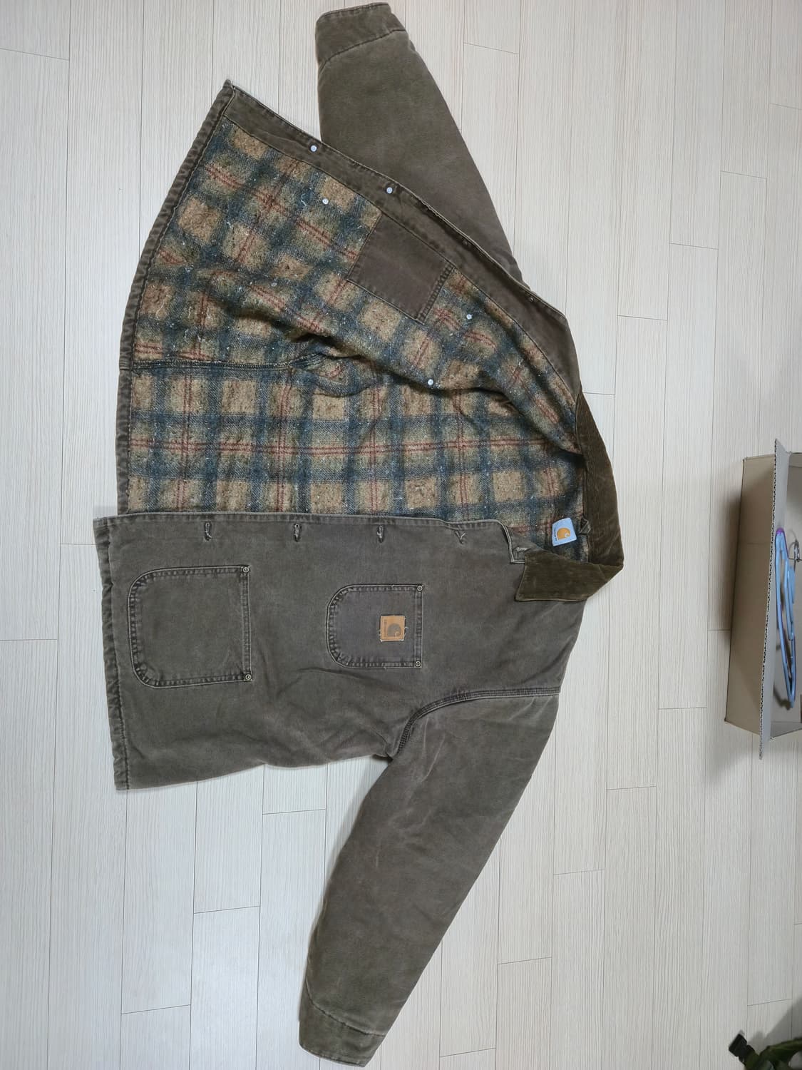 칼하트 빈티지 초어자켓 카키브라운 XL~2XL 상품이미지2