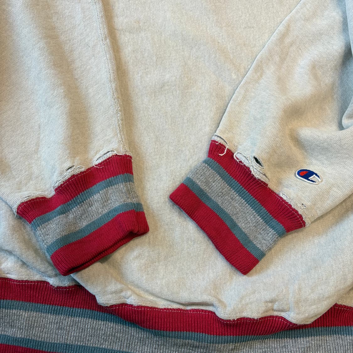 90년대 미국 생산 챔피온 리버스위브 라이트그레이 스웻셔츠 상품이미지7