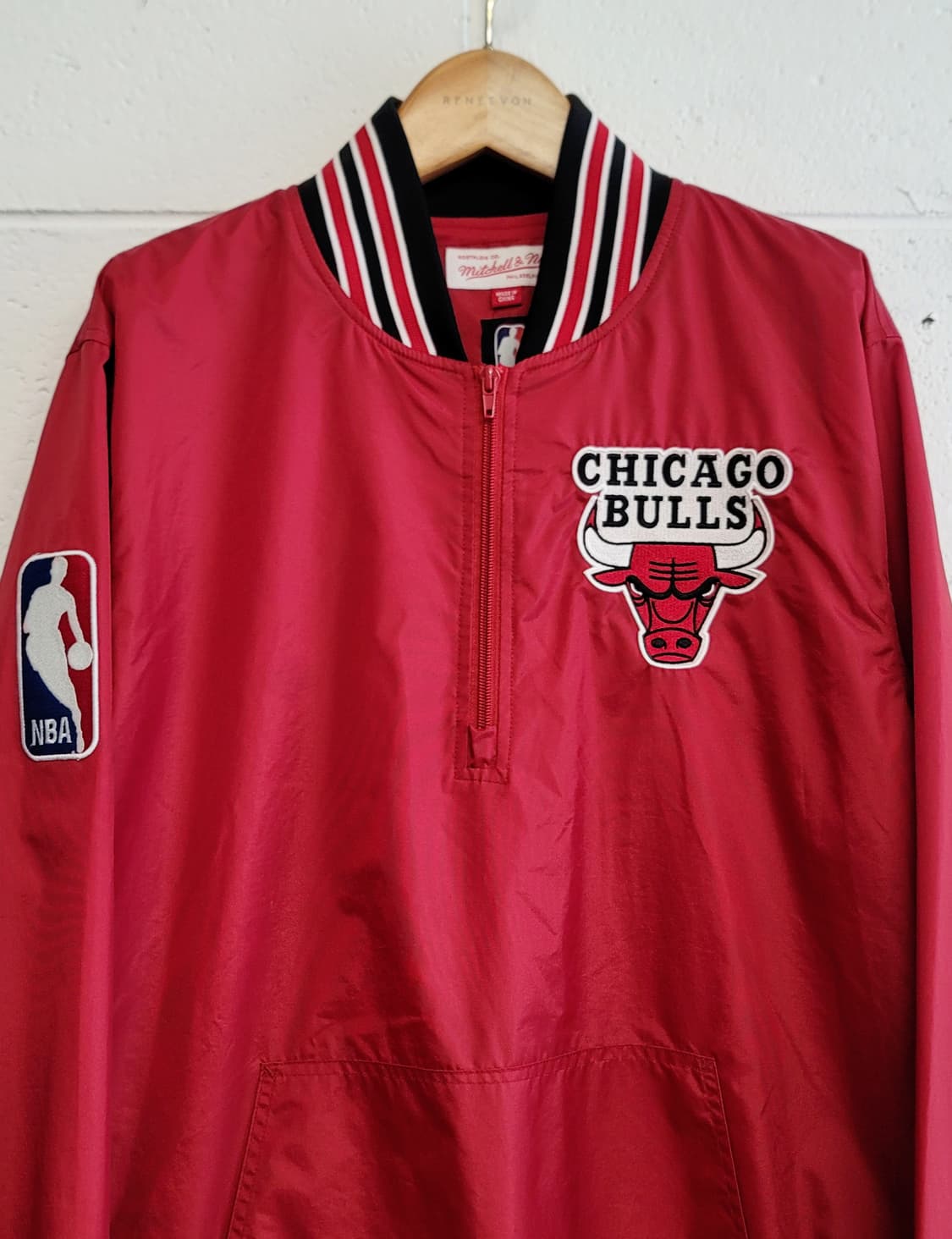 미첼엔네스 올드스쿨 NBA 시카고불스 아노락자켓(웜업풀오버자켓) 판매 상품이미지3