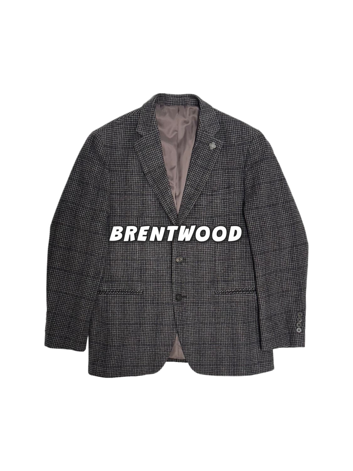 Brentwood 브렌우드 체크 투버튼 모직 블레이저 자켓 상품이미지1