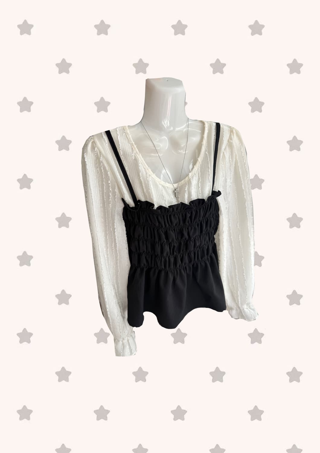 뷔스티에 블라우스 상품이미지1