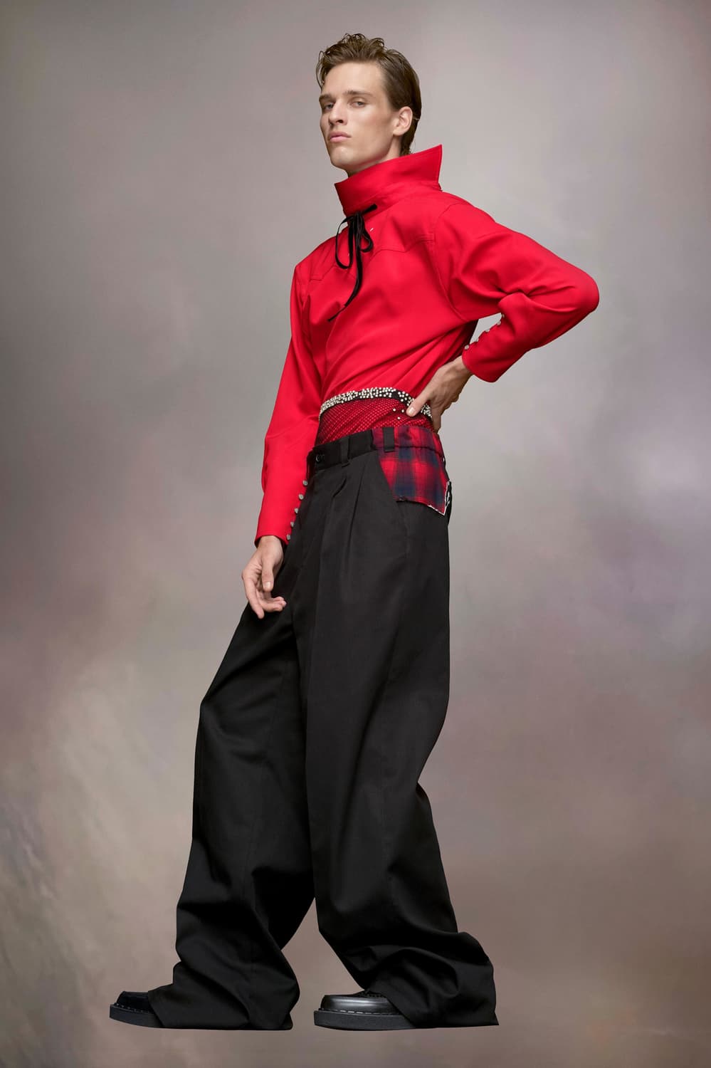 Maison margiela 마르지엘라 펜들턴 요크 와이드레그  팬츠 상품이미지1