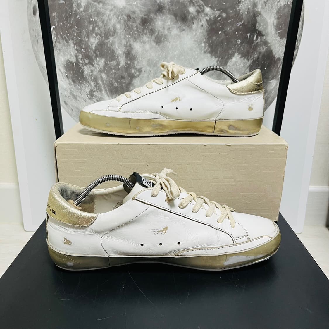 정품 42) 골든구스 스파클 골드 스니커즈 270~275 상품이미지2