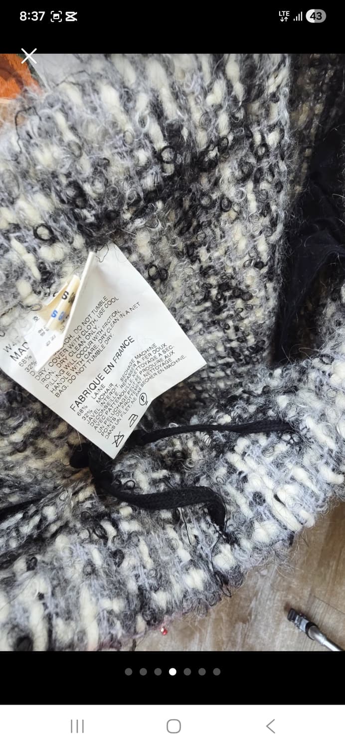 39/66/M)🖤 COMME des GARÇONS/꼼데가르송 울100  상품이미지4