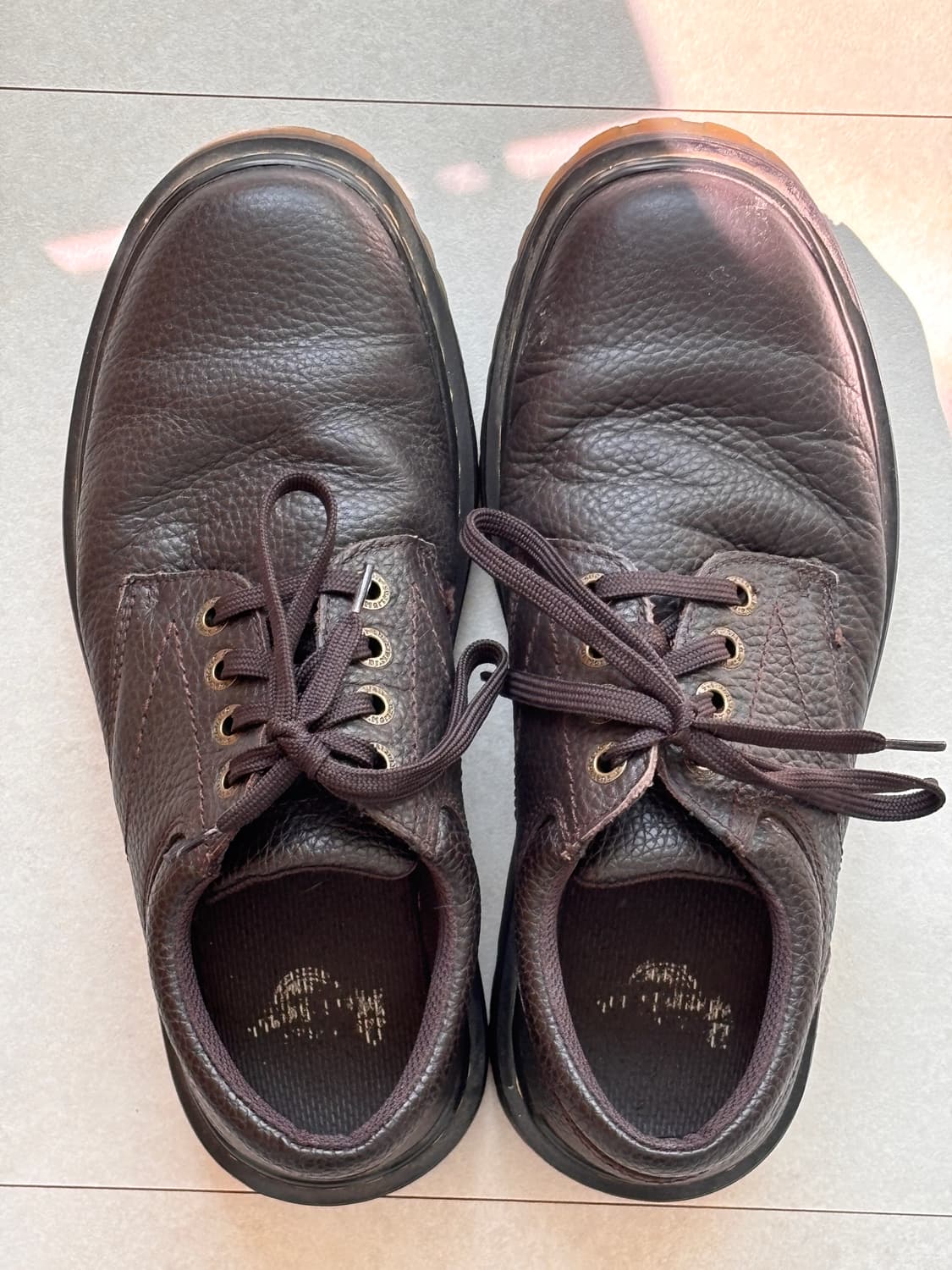 Dr.Martens ASHFIELD 빈티지 브라운 레더 더비 UK9 상품이미지1