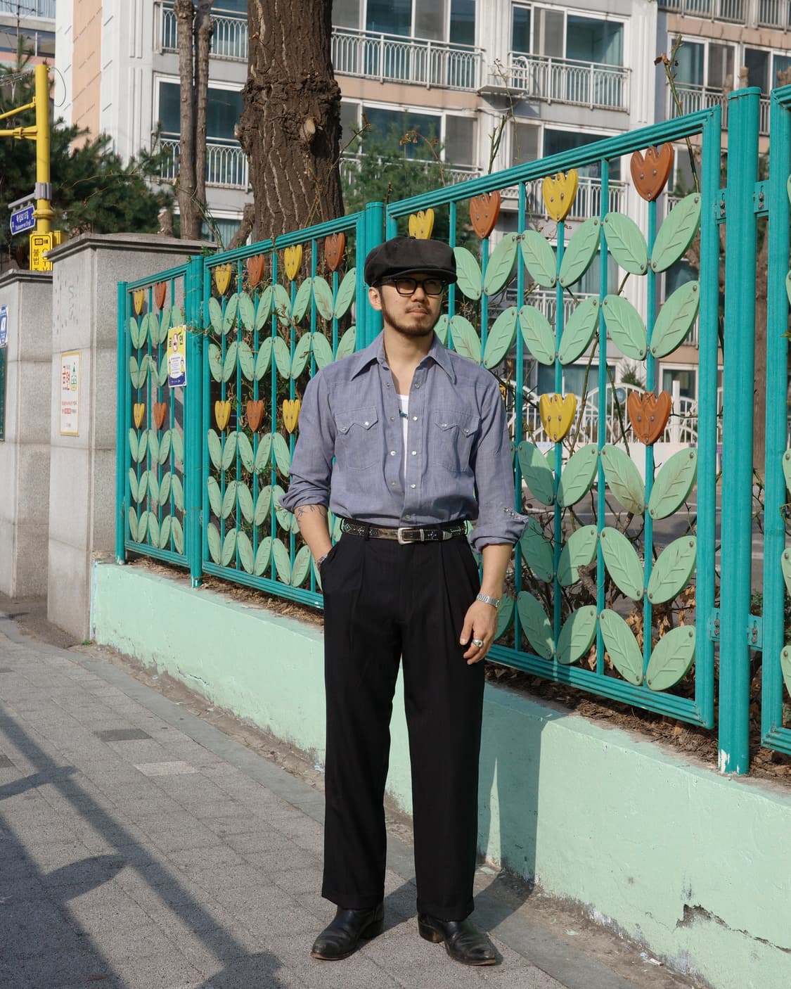 70s 빈티지 웨스턴 클래식 톱니플랩 셔츠 상품이미지5