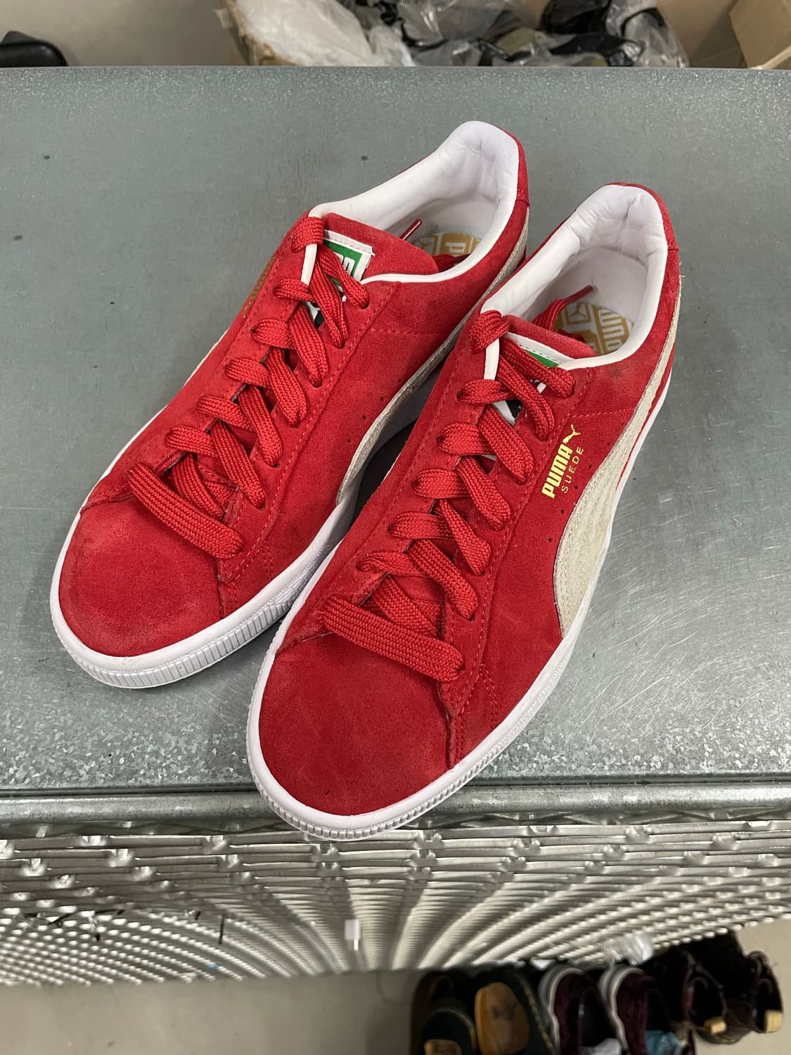 푸마 스웨이드 슈퍼 하이 리스크 레드 235 상품이미지2