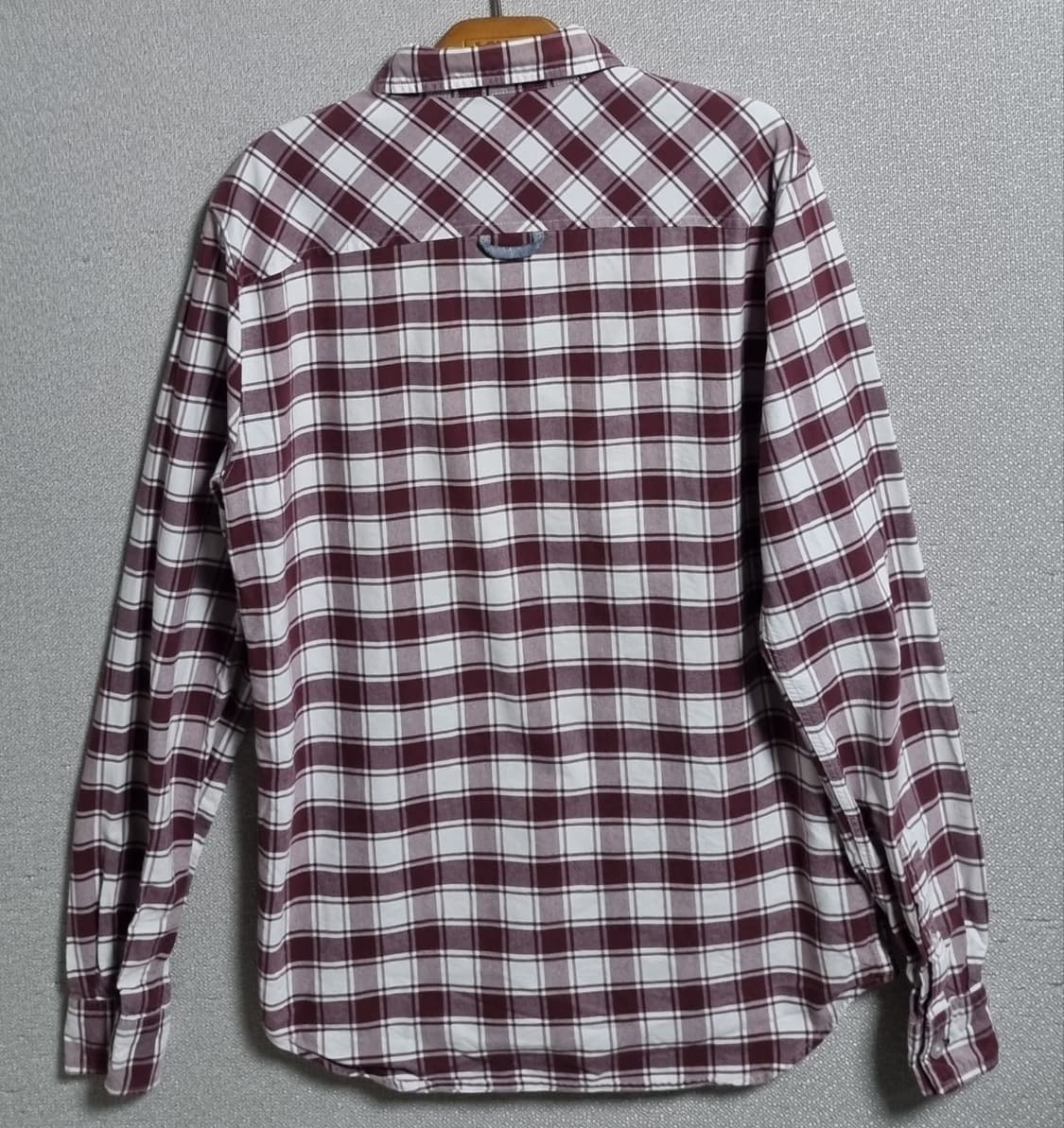 실측 S (55) 빈폴 체크셔츠 상품이미지2