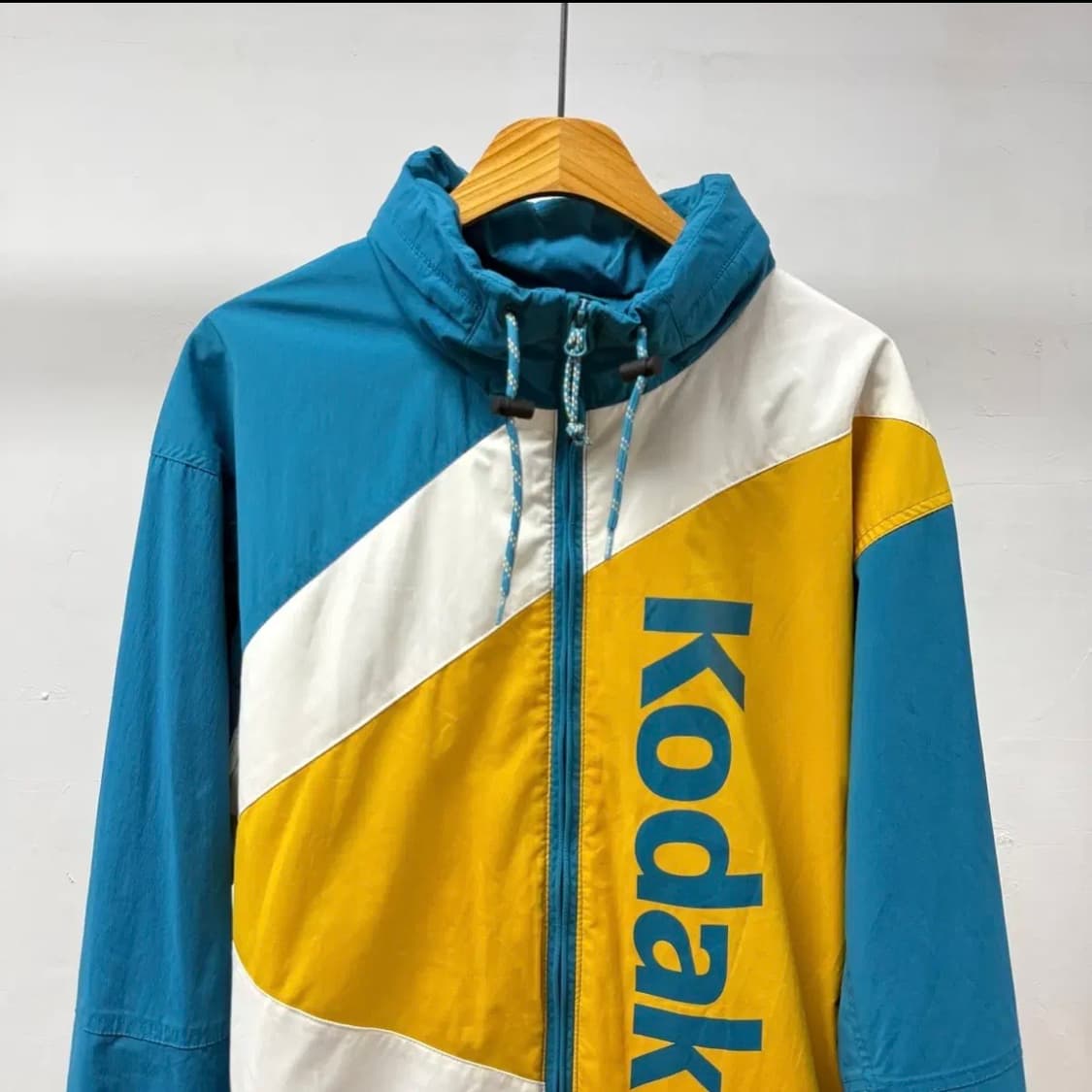 KODAK 코닥 케이 바람막이 자켓 L사이즈 블루/옐로우 JS38 상품이미지2