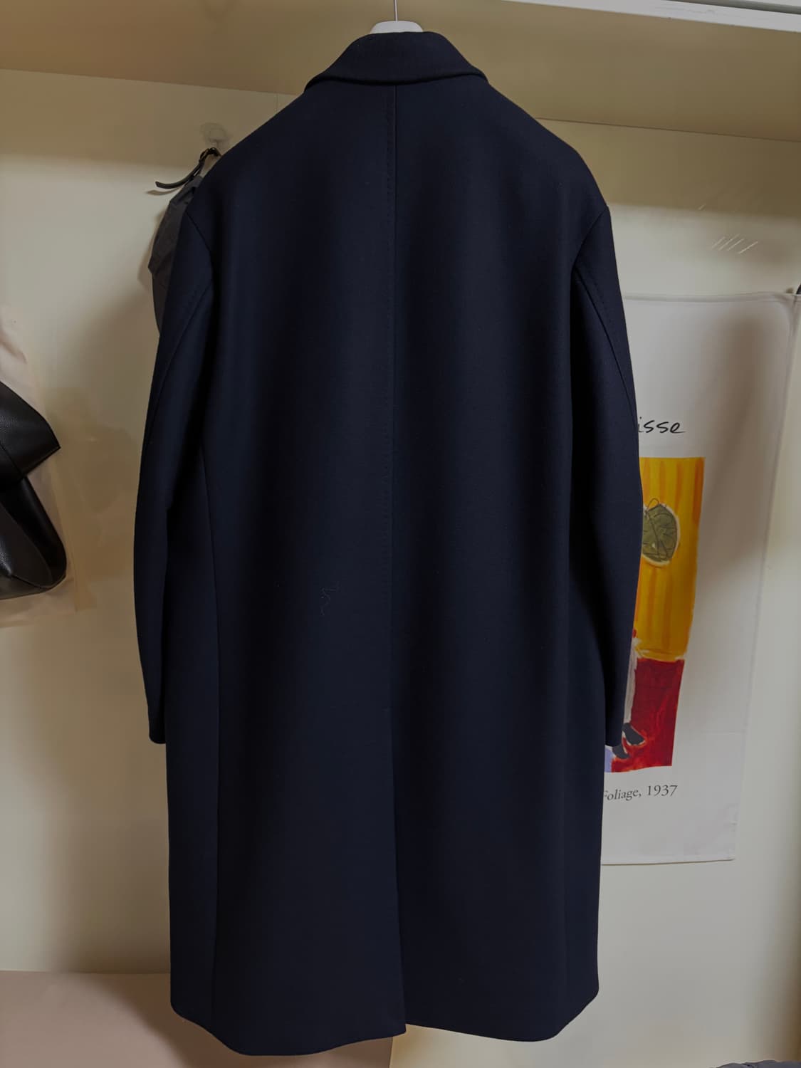 포터리 울 캐시미어 더블 브레스티드 코트 다크 네이비 3사이즈 상품이미지2