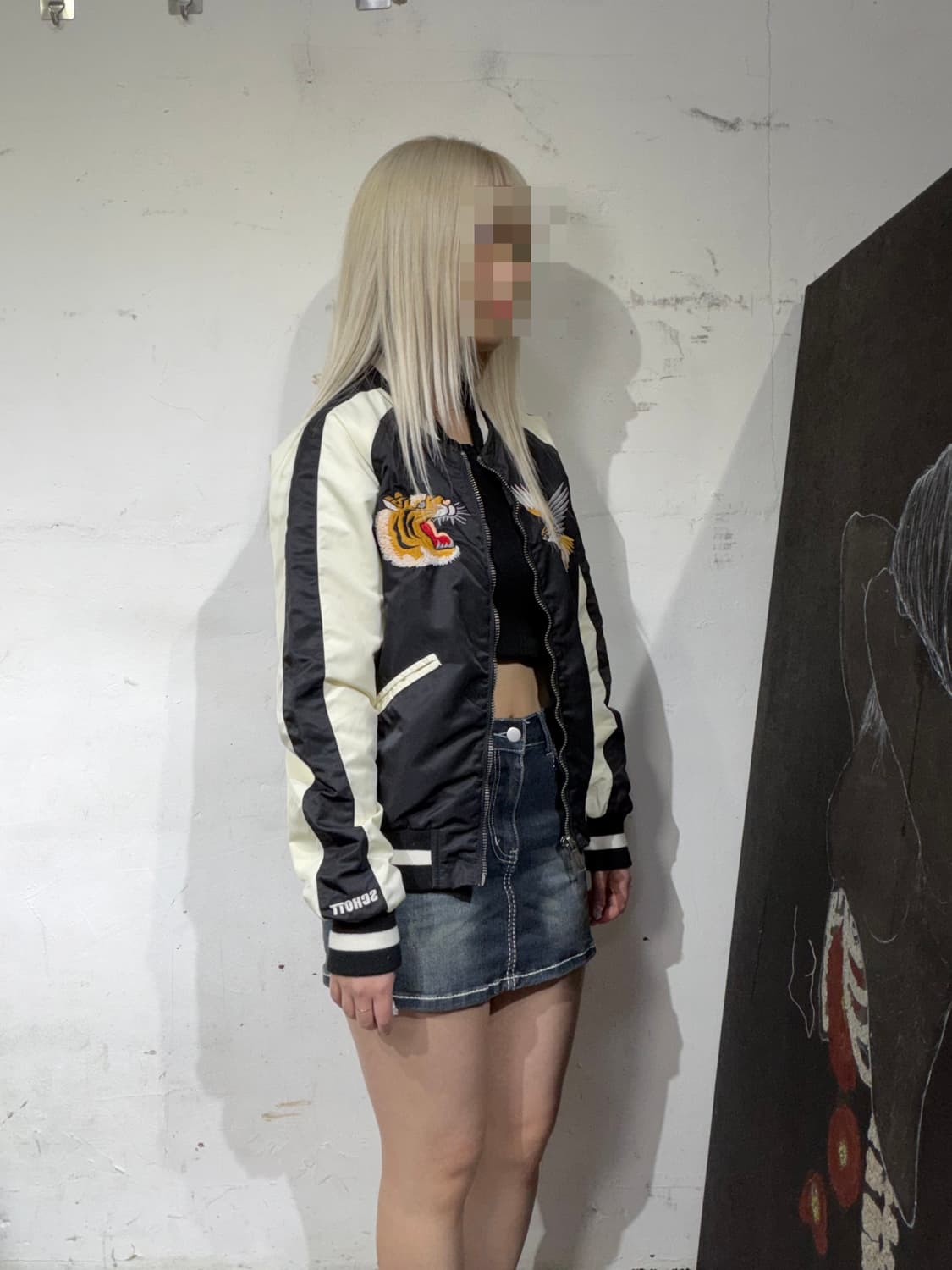 Schoot 쇼트 오리엔탈 자수 스카잔 빈티지 스카쟌 S 상품이미지6