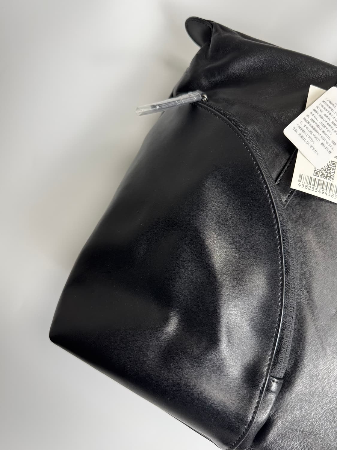 요지야마모토 여성용  Y'SACCS 블랙 레더 빅 토트백 숄더백 상품이미지4