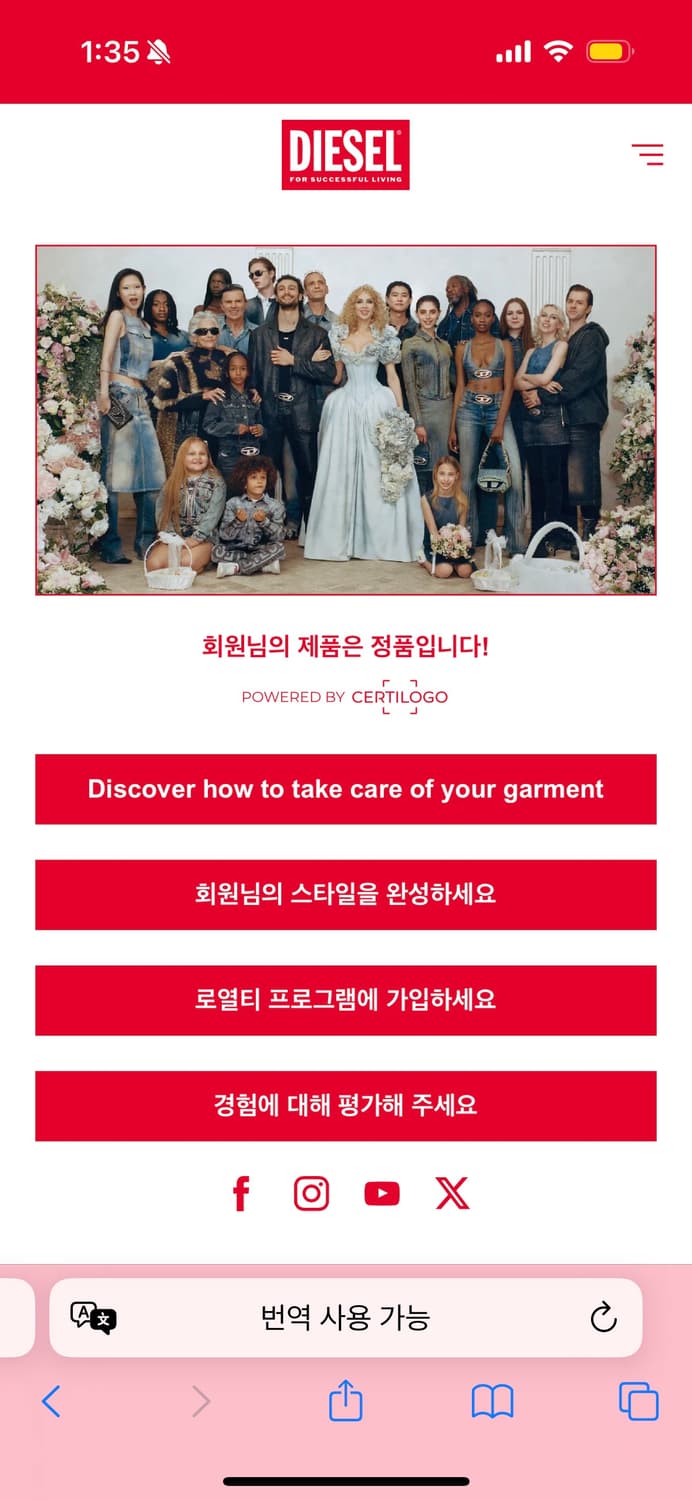 디젤 클락스빌 튜브탑 Diesel Clarksville Lurex Top 상품이미지4