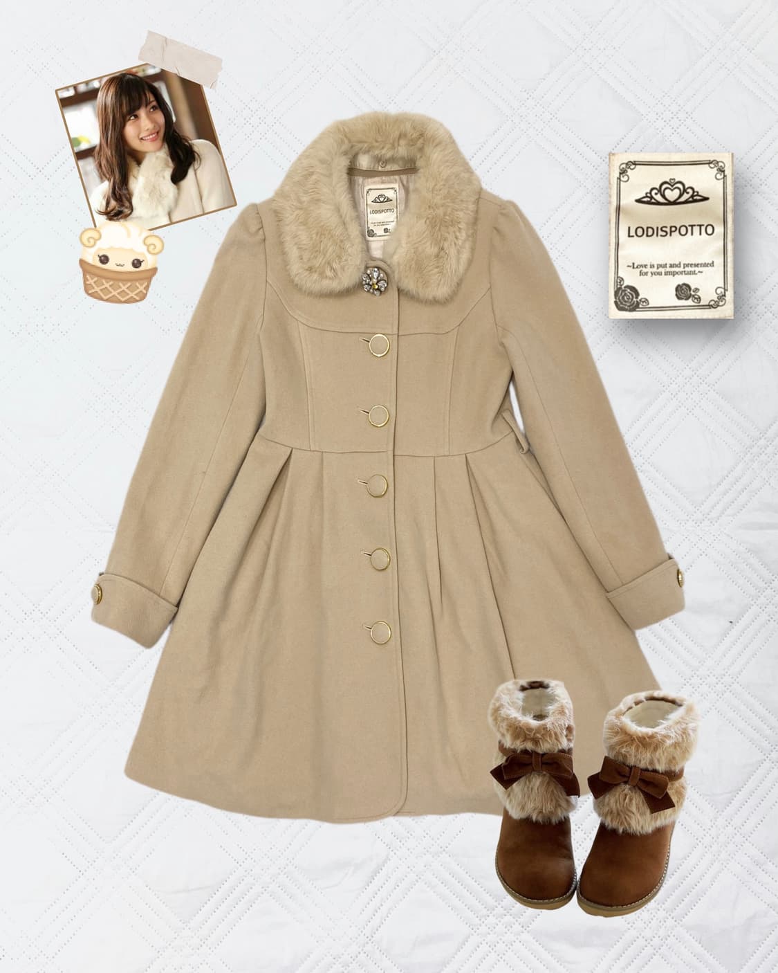 ꒰ঌ 로디스포토 실연쇼콜라티에 ! 사토미깔 코트 ໒꒱ 상품이미지1