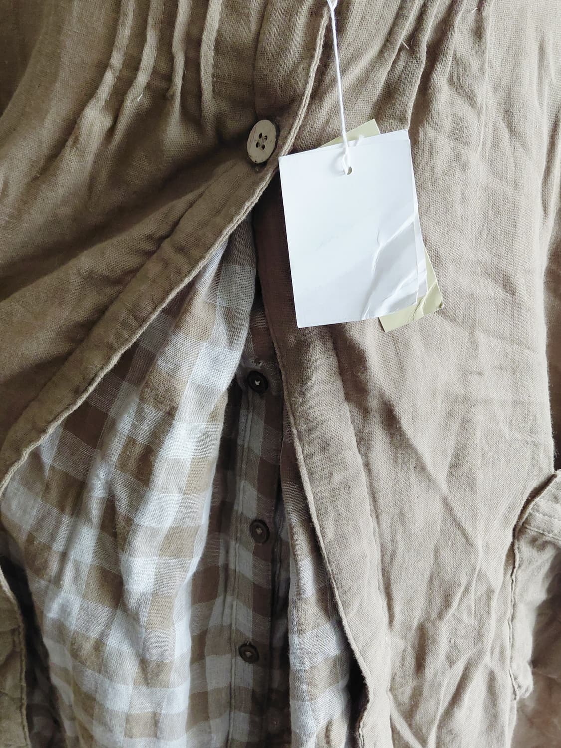 [일본빈티지] 모리걸 체크 브라운 블라우스 상품이미지8