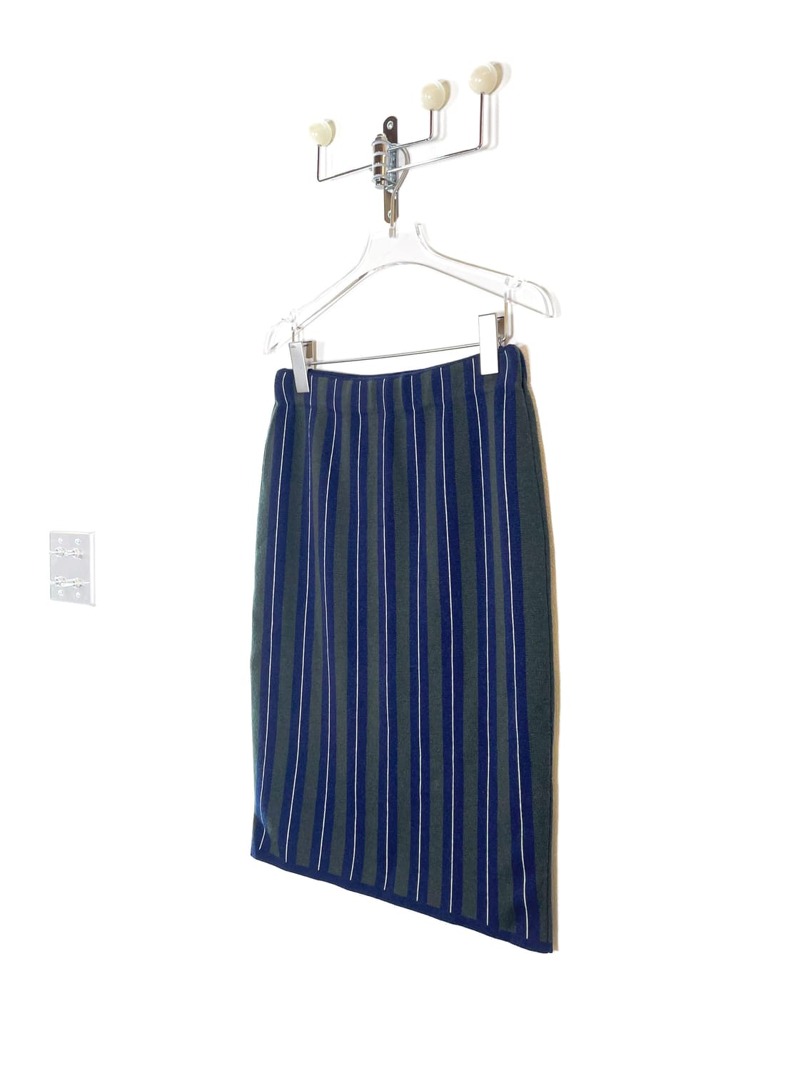 빈티지 스트라이프 니트 미디 스커트 상품이미지2