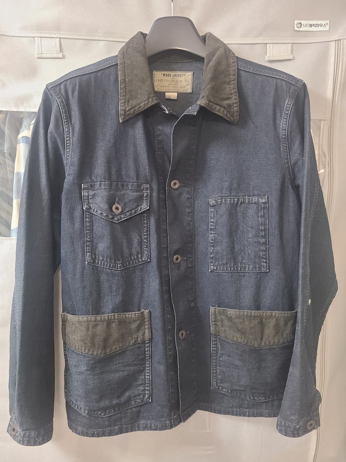 RRL 더블알엘 코듀로이 트림 인디고 데님 셔츠 재킷 상품이미지1