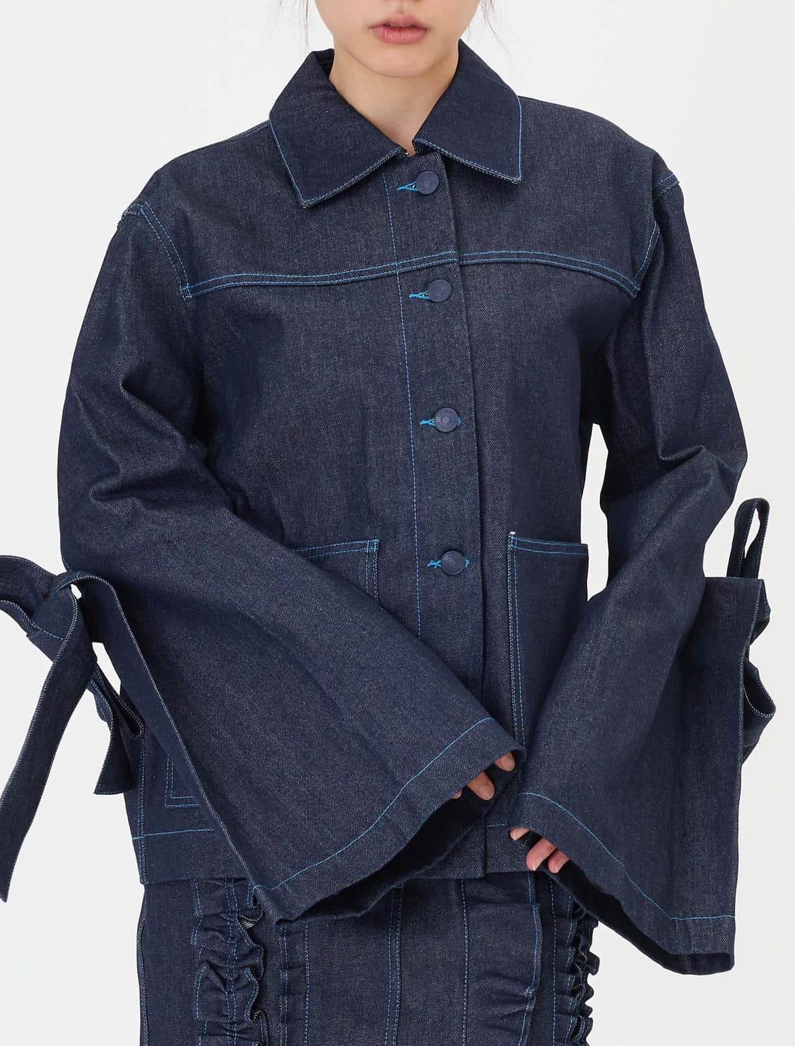 세실리아반센 자켓데님 네이비(새제품) 상품이미지7