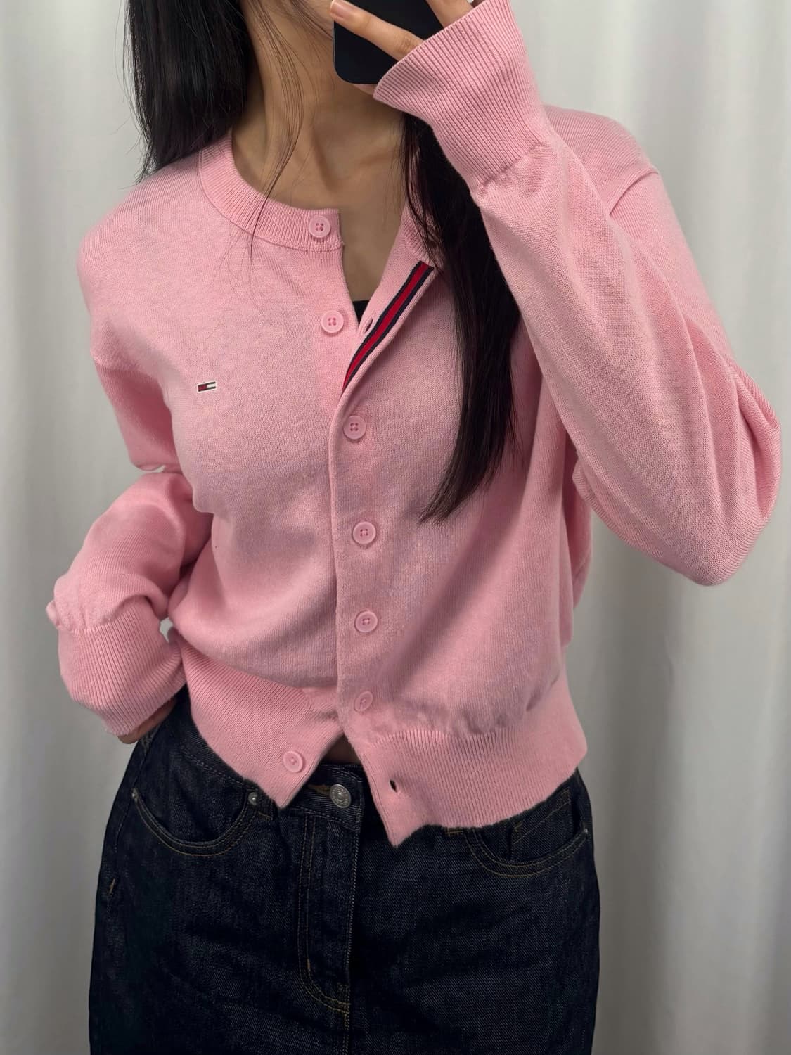 타미진스 핑크 가디건  상품이미지2