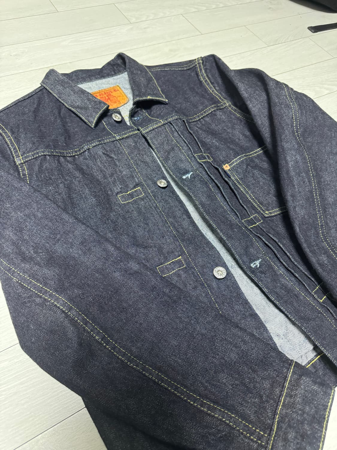 Tcb 40년대 대전판 데님 자켓 38사이즈 상품이미지3