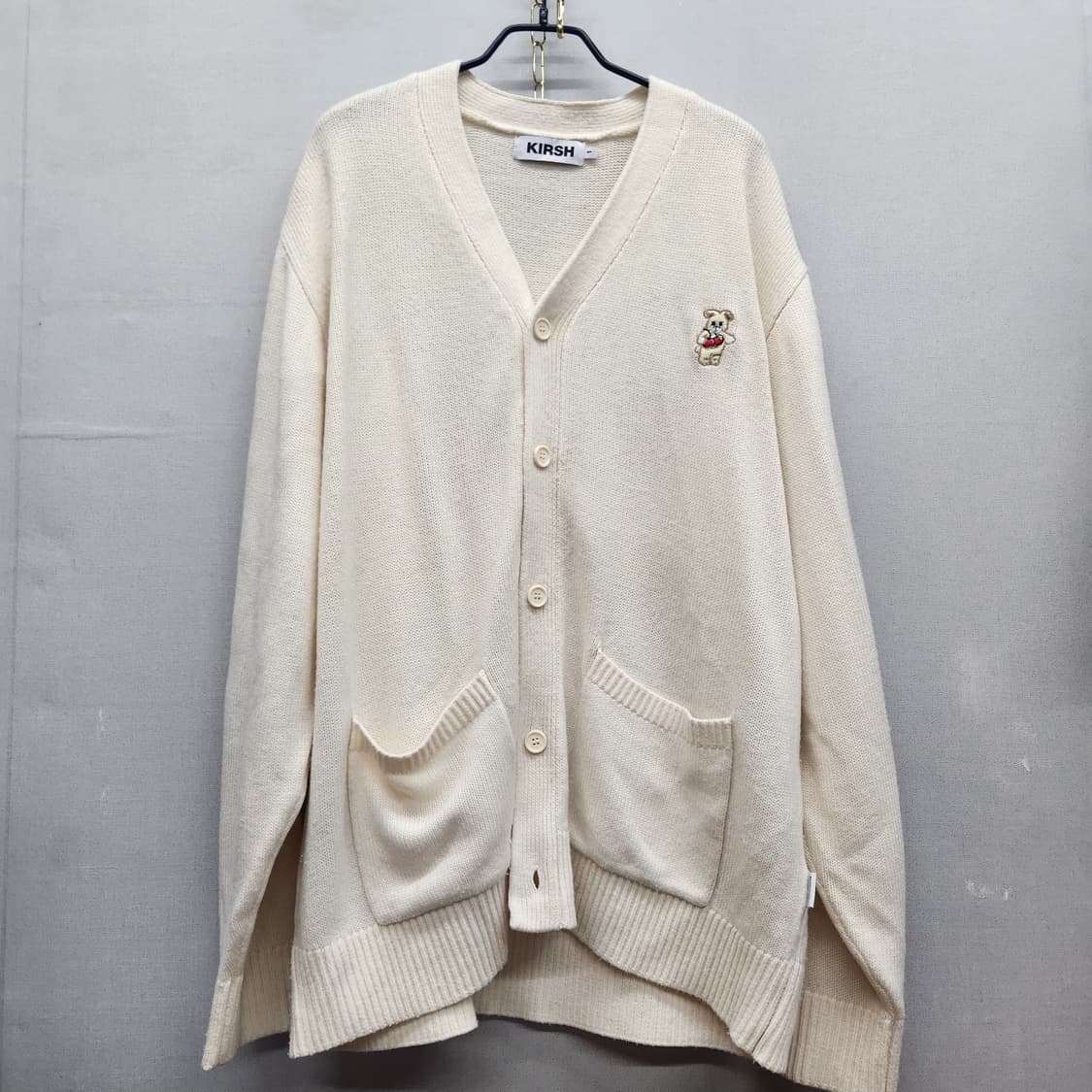 키르시 로고 자수 오버핏 가디건 1(XL) 상품이미지1