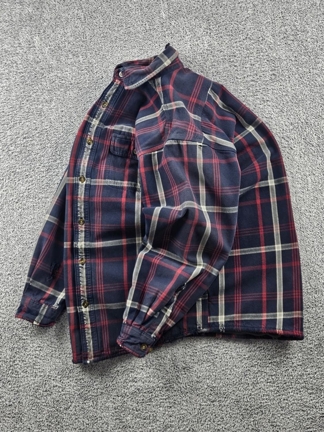 칼하트 체크 패턴 버튼업 워크 셔츠 자켓 ( M ) / 9285 상품이미지3
