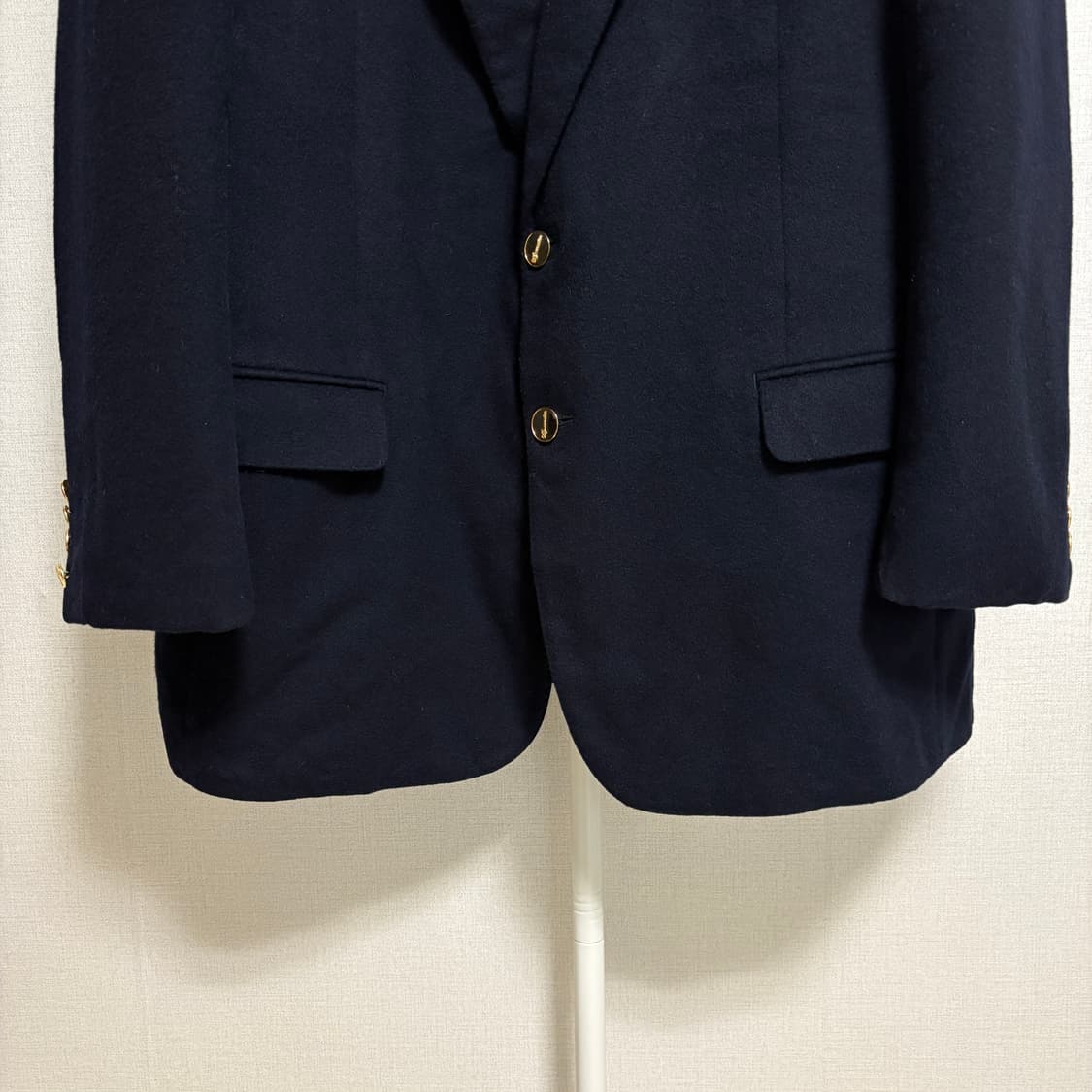 아쿠아스큐텀 Japan made 캐시미어 금장블레이저 / 네이비, L 상품이미지3