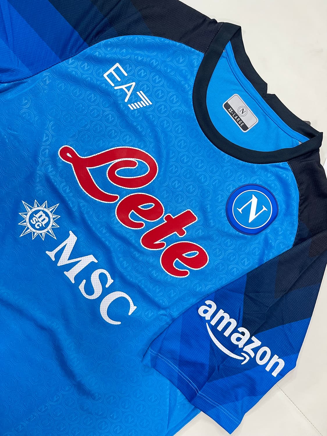 EA7 22-23 SSC 나폴리 홈 어센틱 흐비차 크바라트스켈리아 (새제 상품이미지4